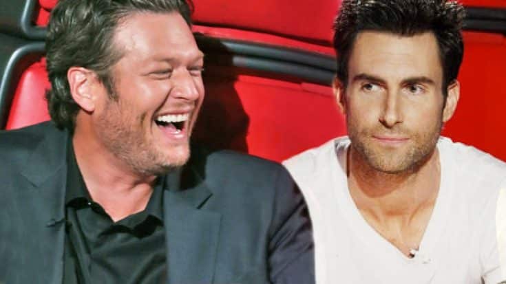 Blake Shelton Makes Fun Of Adam Levine In The Best Way Possible | Country Music Videos