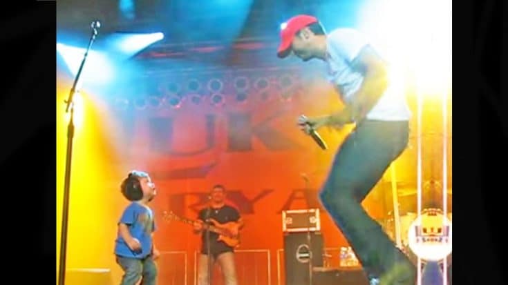 Luke Bryan Brings 19-Month-Old Son On Stage In 2011 | Country Music Videos