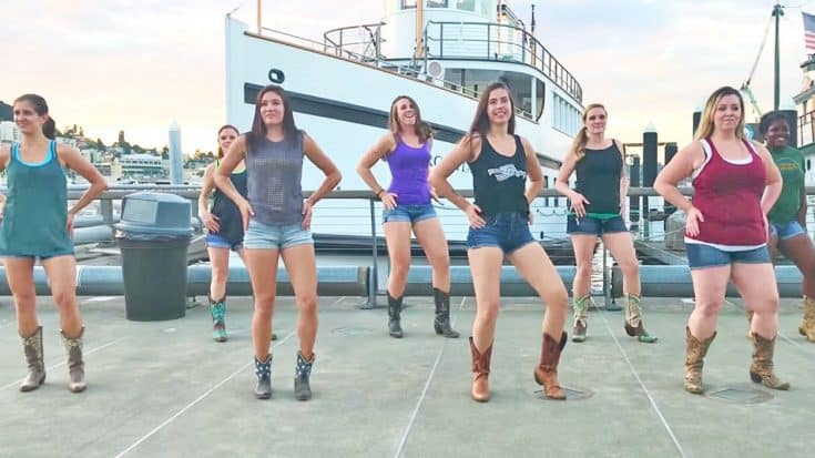 Line Dancing Ladies Show Off Routine To Walker Hayes’ “You Broke Up With Me” | Country Music Videos