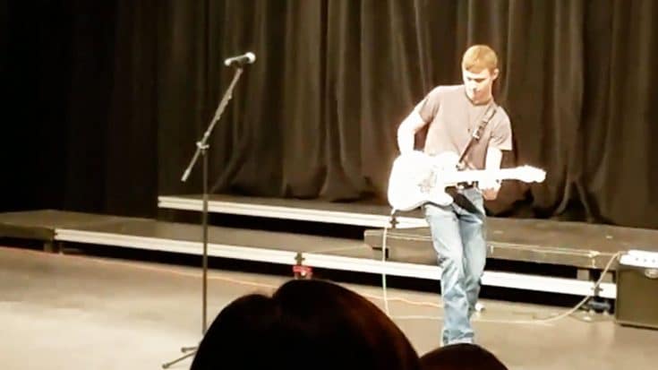 Kid Wins Talent Show With Kick Ass Brad Paisley Performance | Country Music Videos