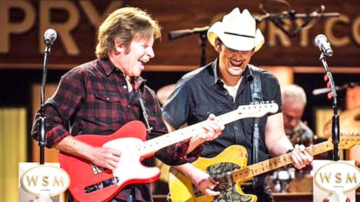 Rock Legend John Fogerty Joins Brad Paisley For Electrifying ‘Proud Mary’ Performance | Country Music Videos