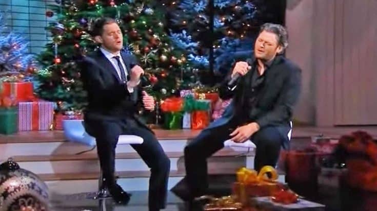 Blake Shelton & Michael Bublé Dedicate 2012 Holiday Performance Of “Home” To U.S. Military | Country Music Videos