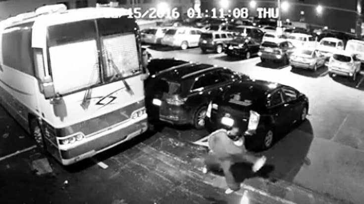 Country Duo Releases Chilling Footage Of Man Attacking Tour Bus With Bricks | Country Music Videos