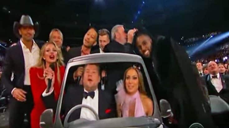 Country Singers Join Carpool Karaoke Amidst Unsuspecting Grammy Audience | Country Music Videos