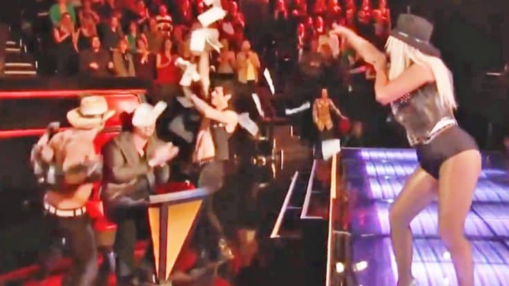 Christina Aguilera Brings Out Male Strippers For Blake During ‘Hillbilly Bone’ On ‘The Voice’ Season 2 | Country Music Videos