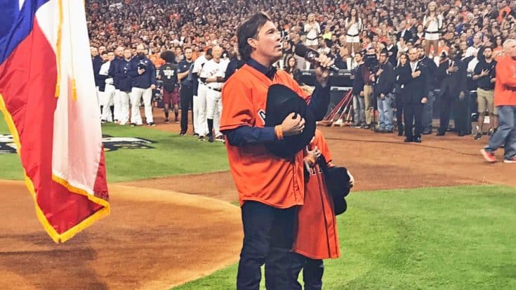 90s Country Star Performs National Anthem Before Historic World Series Game | Country Music Videos