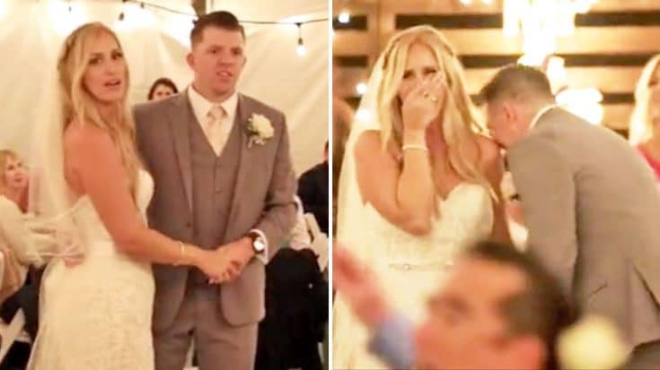 Bride & Groom Floored When Country Singer Secretly Shows Up During First Dance | Country Music Videos