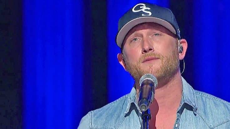 Cole Swindell Fights Tears Performing Song Written For Deceased Father | Country Music Videos