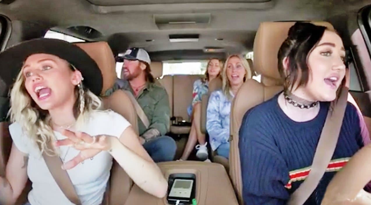 Cyrus Family Dance & Sing Along To Their Biggest Hits In Epic Carpool Karaoke | Country Music Videos