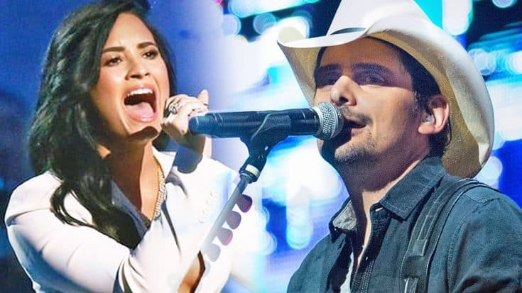Pop Star Demi Lovato Goes Country In Brad Paisley’s Sexy New Single ‘Without A Fight’ | Country Music Videos