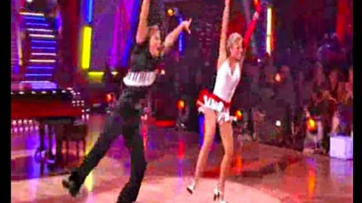 Julianne & Derek Hough Ignite The Crowd With Flaming ‘Great Balls Of Fire’ Dance | Country Music Videos