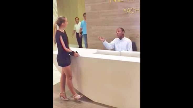 Young Girl & Talented Concierge Unexpectedly Burst Into Dolly Parton Duet | Country Music Videos