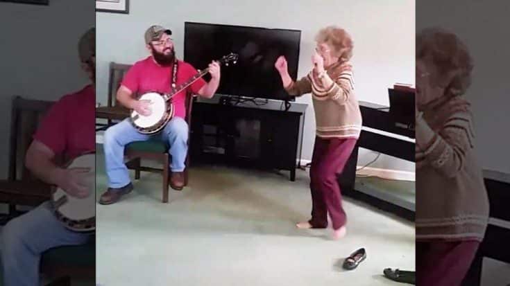 85-Year-Old Kicks Off Loafers & Breaks Into Epic Bluegrass Shuffle | Country Music Videos