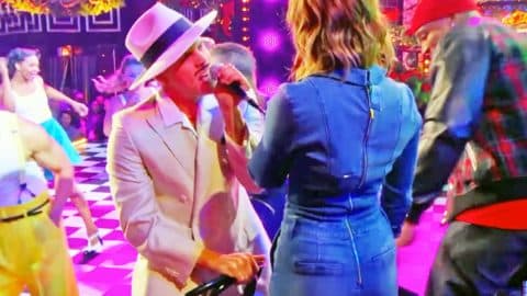 Dustin Lynch Gives Cassadee Pope A Chair Dance In Sexy New Lip