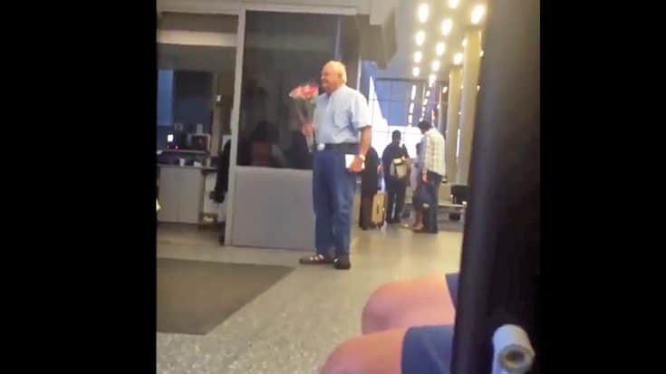 Elderly Man Eagerly Waiting At The Airport For His Love Will Remind Y’all What True Love Is All About | Country Music Videos
