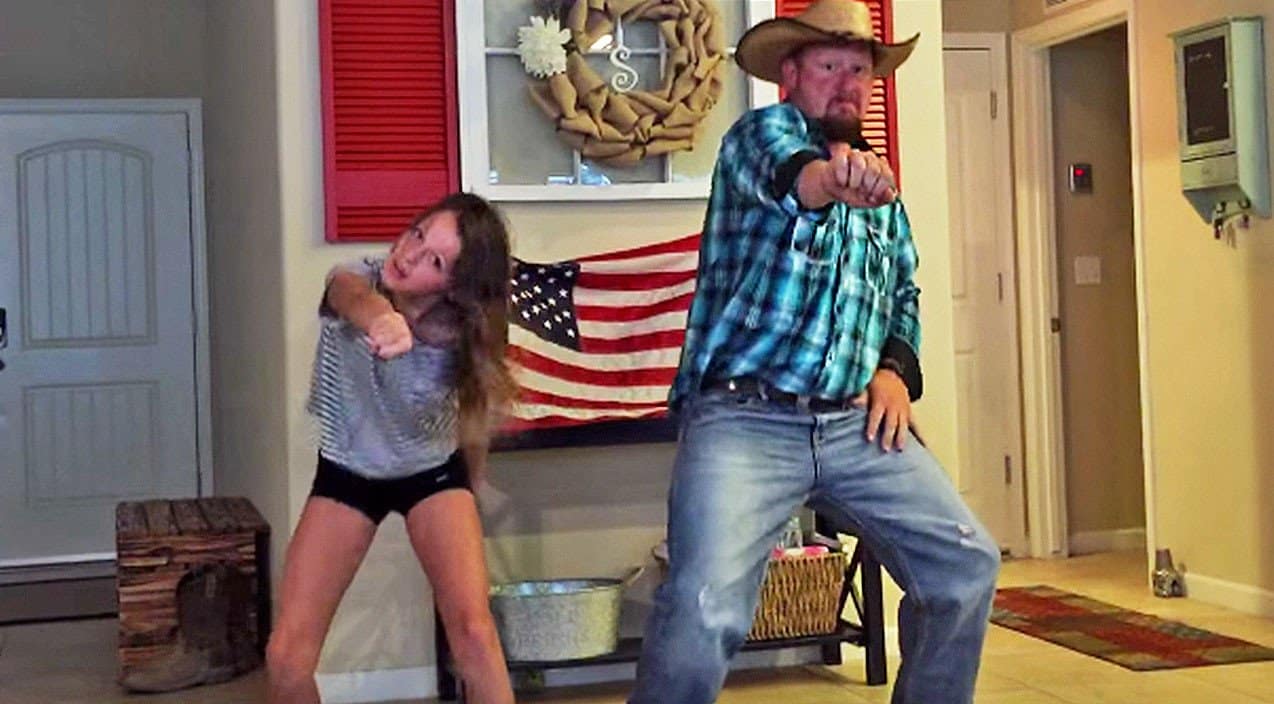 Dad Crashes Daughter’s Dance Video – Starts Dance Off | Country Music Videos