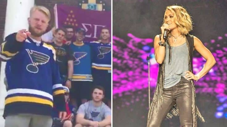 Missouri Fraternity Challenges Carrie Underwood To High Stakes Hockey Bet | Country Music Videos