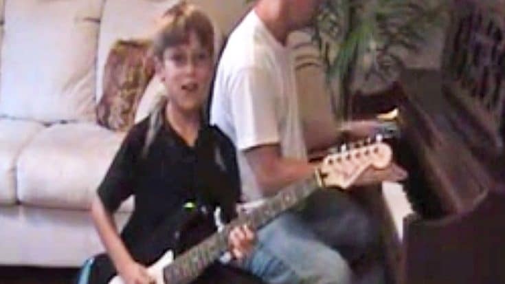 Little Boy Aims To Win The Hearts Of Skynyrd Fans With ‘Gimme Three Steps’ Guitar Cover | Country Music Videos
