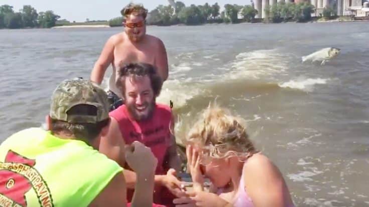Woman Gets Ultimate Surprise When Fish Slaps Her Face | Country Music Videos