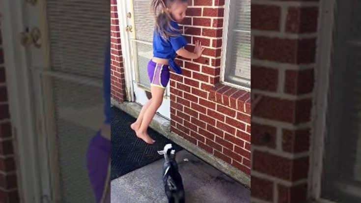 Baby Goat Copies Little Girl’s Every Move In Adorable Video | Country Music Videos