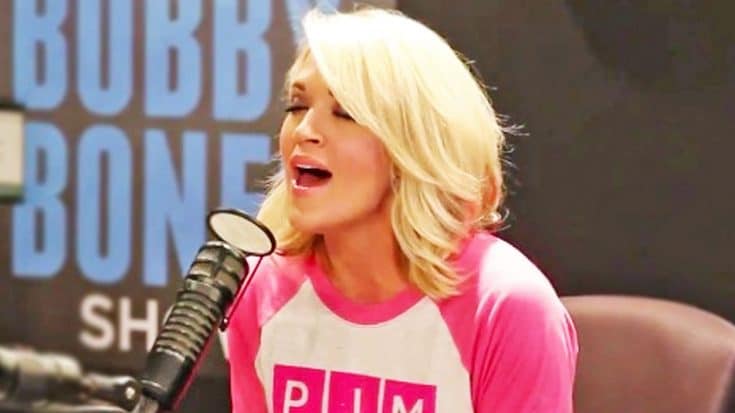 Carrie Underwood Sings Acoustic ‘I Will Always Love You’ On ‘The Bobby Bones Show’ | Country Music Videos