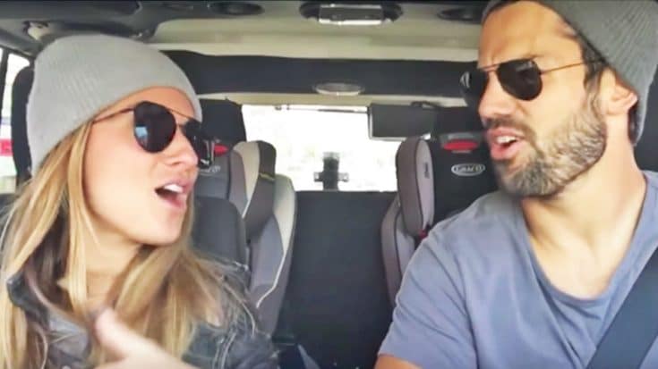 Jessie James Decker And NFL Star Husband Are Beyond Adorable In Carpool Karaoke Duet | Country Music Videos