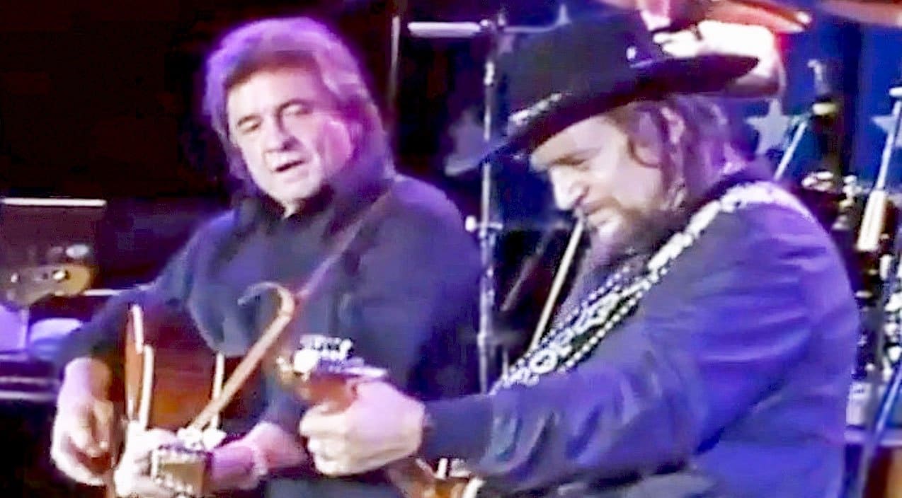 Johnny Cash Collaborates With Waylon Jennings On 