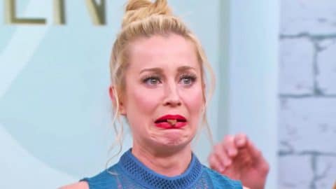 Kellie Pickler Makes The Silliest Faces After Attempting To Eat A