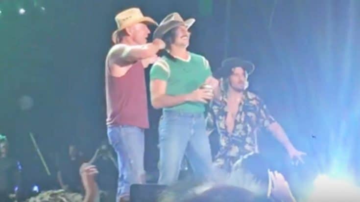 Rising Country Stars Crash Kenny Chesney Concert To Perform Epic ‘She Thinks My Tractor’s Sexy’ | Country Music Videos