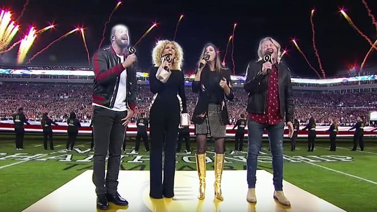 Little Big Town Electrifies Stadium With Paralyzing National Anthem Performance | Country Music Videos