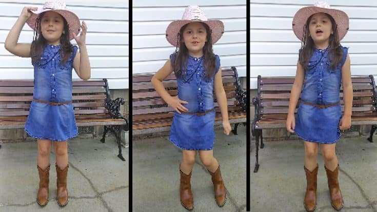 Spunky Little Cowgirl Sings Dolly Parton’s ‘Blue Smoke’ With Some Serious Attitude | Country Music Videos