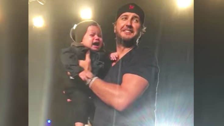 Luke Bryan Brings Baby On Stage…And The Baby Is Not Pleased | Country Music Videos