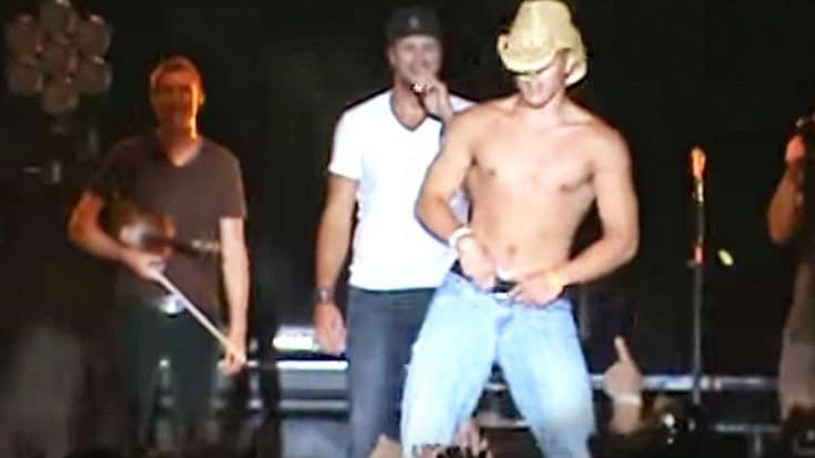 Luke Bryan “Shows Up” Shirtless Fan During 2013 Concert Dance Off | Country Music Videos
