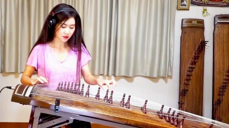 Korean Woman Plays Killer ‘Free Bird’ Solo On The Coolest Instrument You’ll Ever See | Country Music Videos