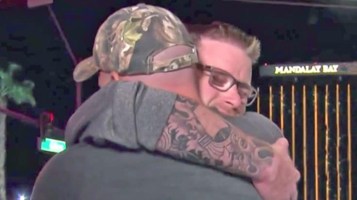 Las Vegas Shooting Victim Makes Emotional Reunion With Man Who Saved His Life | Country Music Videos