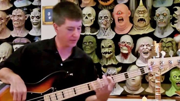 When This Mask Collector Starts Playing Bass To ‘I Know A Little,’ You Just Have To Boogie | Country Music Videos