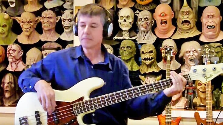 Bass-Playing Mask Collector Returns With One Groovy Cover Of ‘That Smell’ | Country Music Videos