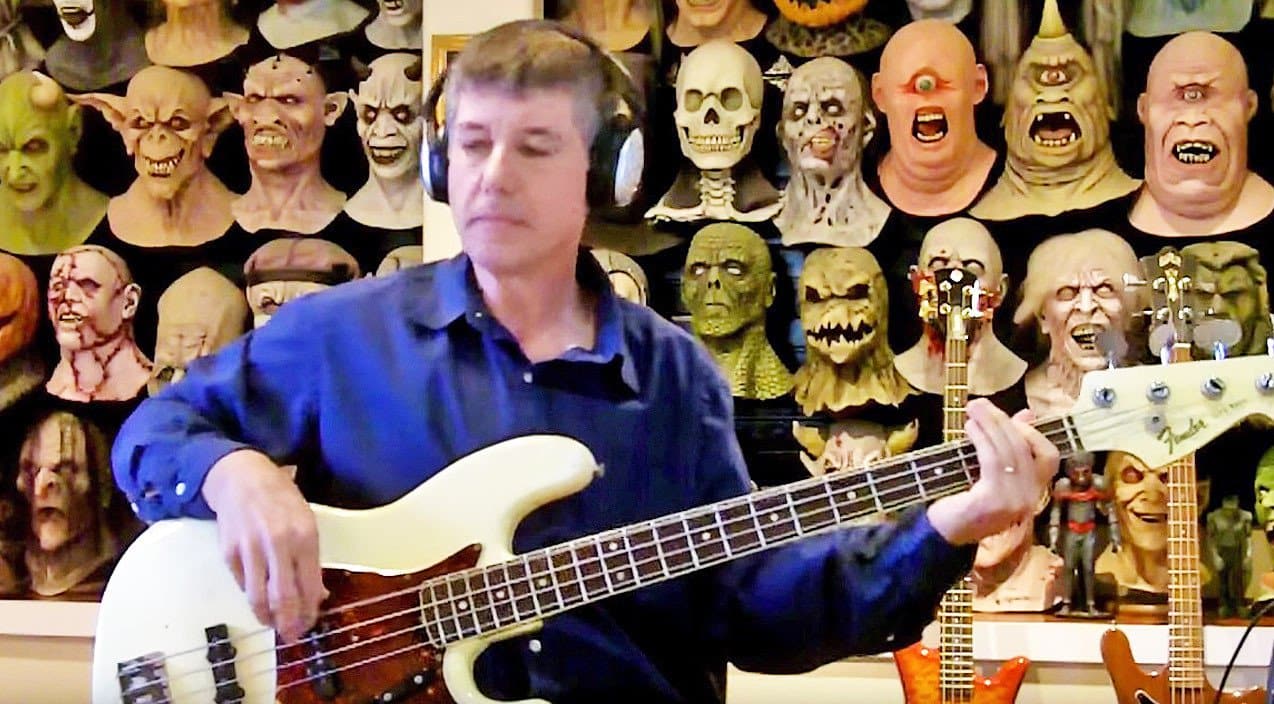 Bass-Playing Mask Collector Returns With One Groovy Cover Of ‘That Smell’ | Country Music Videos
