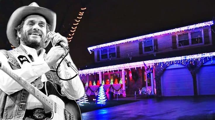 See Christmas Lights Dance In Sync To Merle Haggard’s ‘Santa Claus Is Coming To Town’ | Country Music Videos