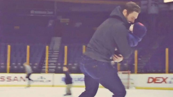 Carrie Underwood’s Husband Taking Their Son Ice Skating Is Too Cute For Words | Country Music Videos