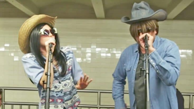 Miley Cyrus & Jimmy Fallon Go Undercover And Perform ‘Jolene’ In The Subway | Country Music Videos