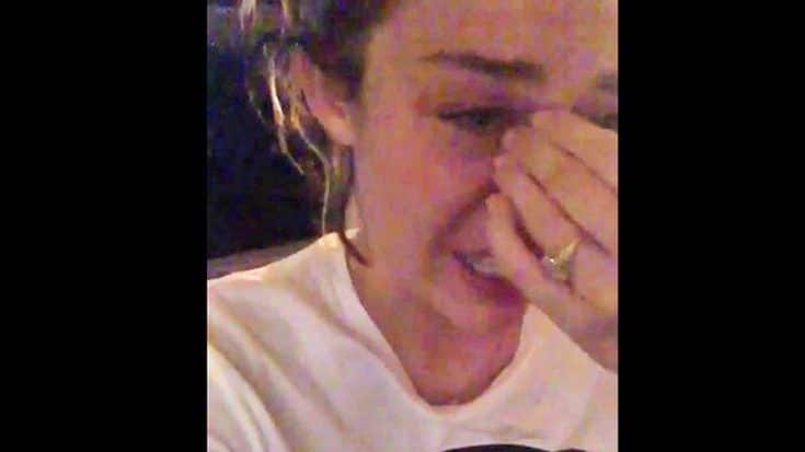Tearful Miley Cyrus Reacts To Election Results | Country Music Videos