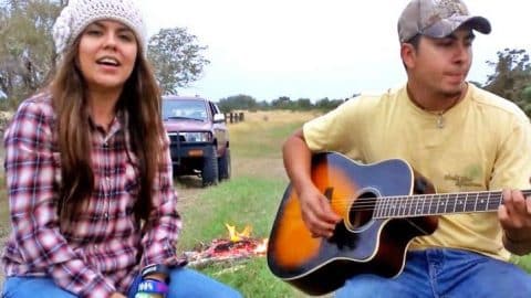 Brother & Sister Deliver Outdoor Cover Of George Strait’s ‘Amarillo By Morning’ | Country Music Videos