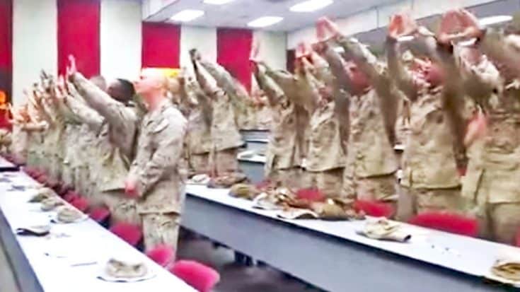 U.S. Marines Gather For Performance Of Spiritual Song | Country Music Videos