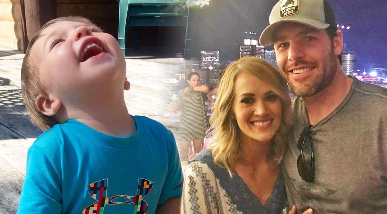 Carrie Underwood & Mike Fisher Show Off Adorable Bedtime Routine With Son Isaiah | Country Music Videos