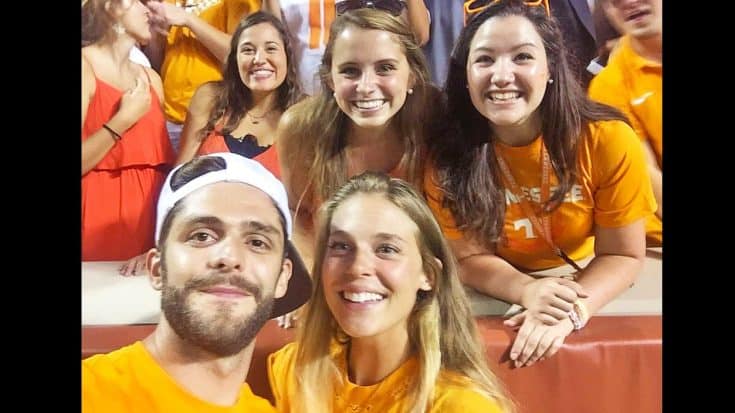 Thomas Rhett & Wife Lauren Make Fans’ Night At Tennessee Football Game | Country Music Videos