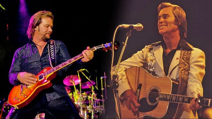 George Jones & Travis Tritt Go Head To Head In Revamped Duet Of ‘The Race Is On’ | Country Music Videos