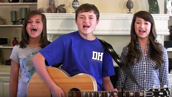 Kid Trio Gives Heavenly Acoustic Performance To Willie Nelson’s ‘Unclouded Day’ | Country Music Videos