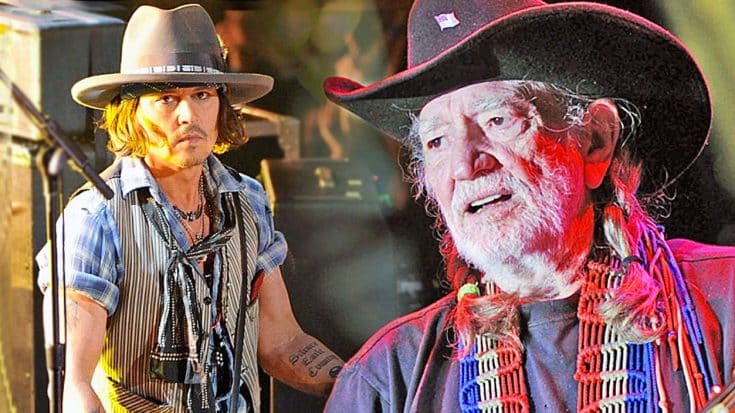 Willie & Lukas Nelson Perform “Will You Remember Mine” With Actor Johnny Depp In 2014 | Country Music Videos