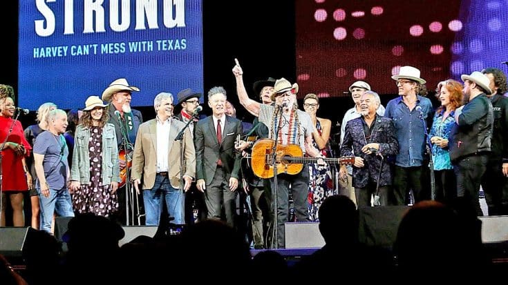 Willie Nelson Leads The Charge During All-Star Gospel Performance At Hurricane Benefit | Country Music Videos
